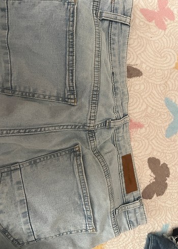 Düğmeli kot Erkek Denim Şort - Görsel 3