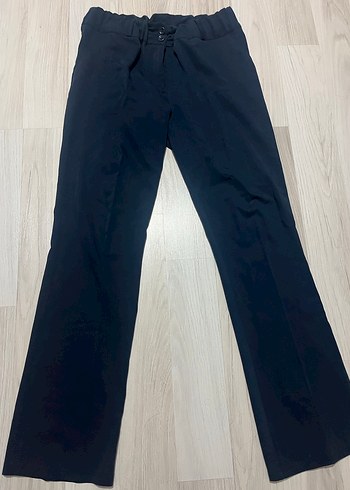 Kadın Lacivert kumaş Pantolon - Görsel 2