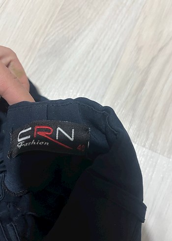 Kadın Lacivert kumaş Pantolon - Görsel 4