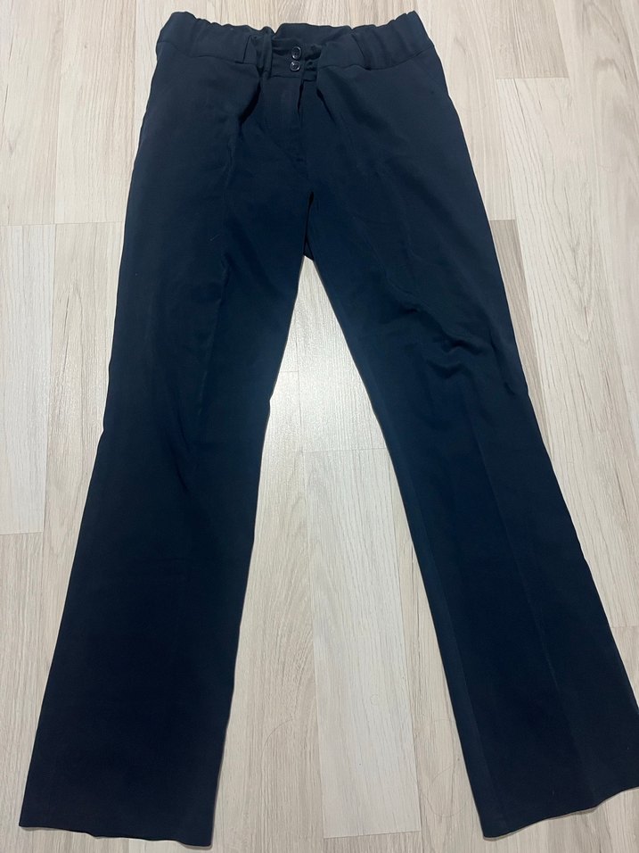 Kadın Lacivert  kumaş Pantolon - Görsel 2