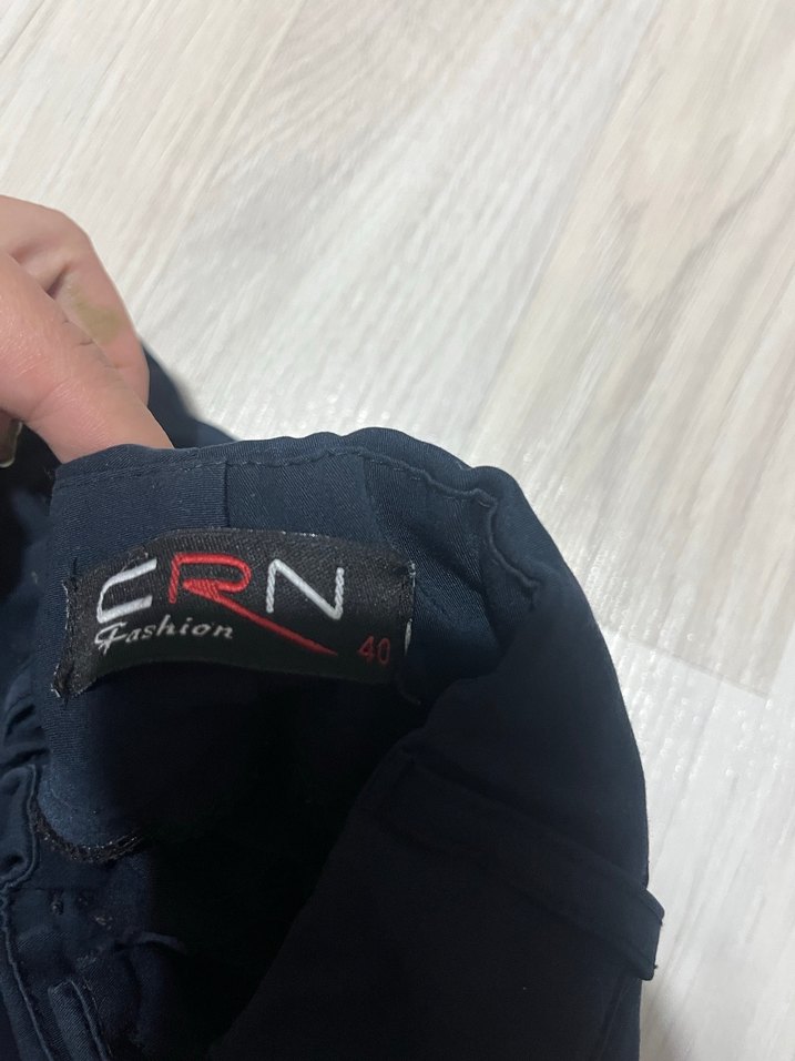 Kadın Lacivert  kumaş Pantolon - Görsel 4