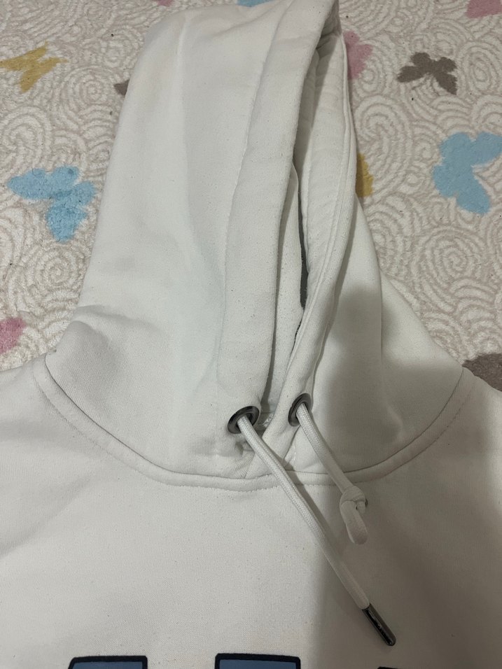 Beyaz Kapüşonlu  Sweatshirt - Görsel 2