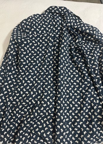 Desenli Kadın Uzun Kollu Gömlek - Görsel 2