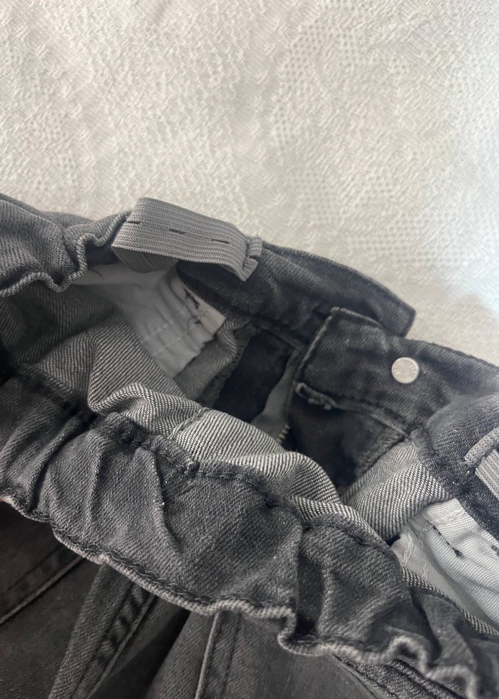 Gri Desenli Erkek Çocuk Bol Kesim Denim Pantolon - Görsel 4