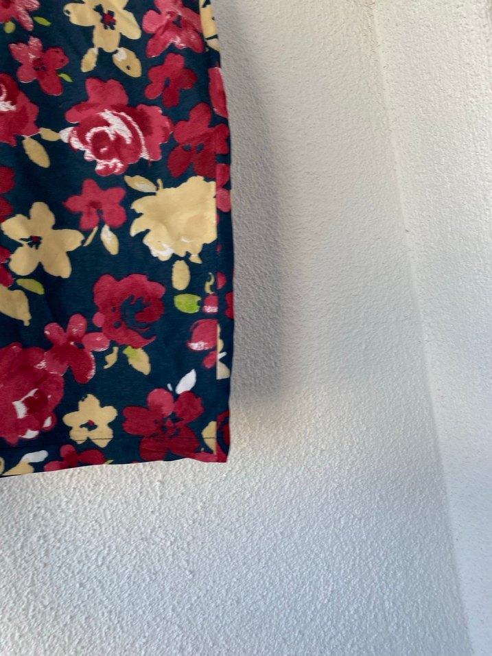 Çiçek Desenli Midi Hamile Etek - Görsel 5