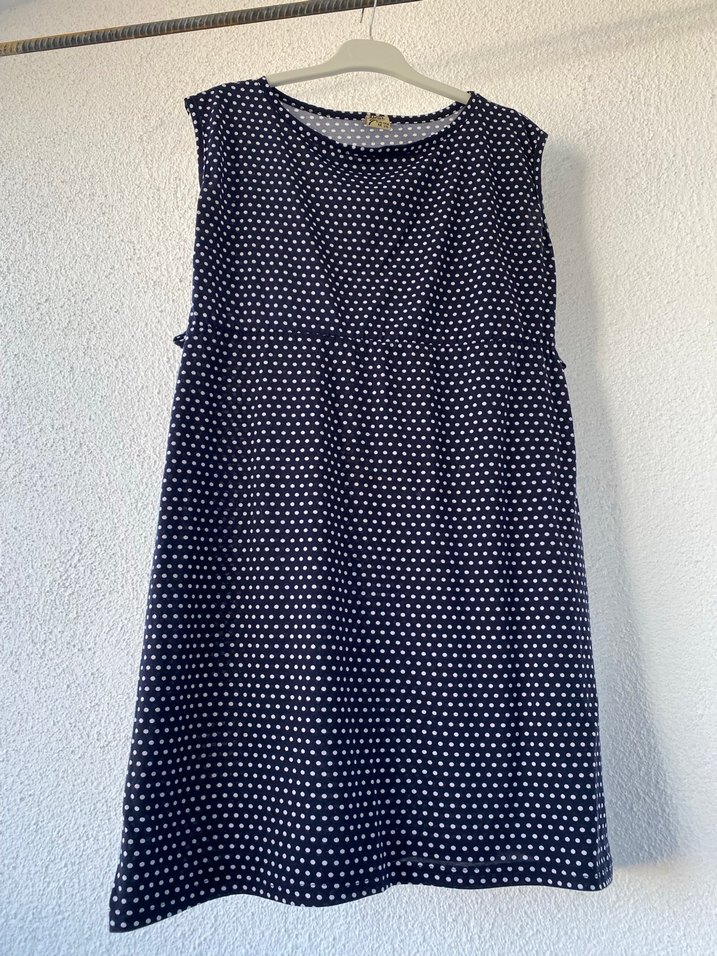 Lacivert Puantiyeli Hamile Tunik - Görsel 2