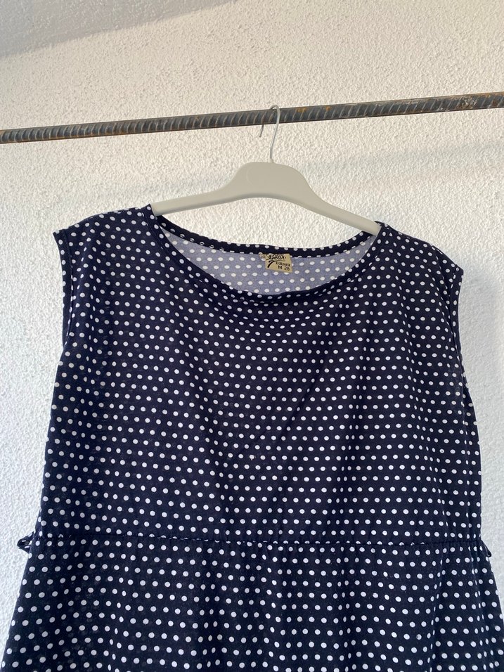 Lacivert Puantiyeli Hamile Tunik - Görsel 3