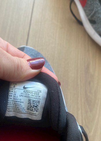 Nike Flex Gri Erkek Spor Ayakkabı Bağcıkları - Görsel 3