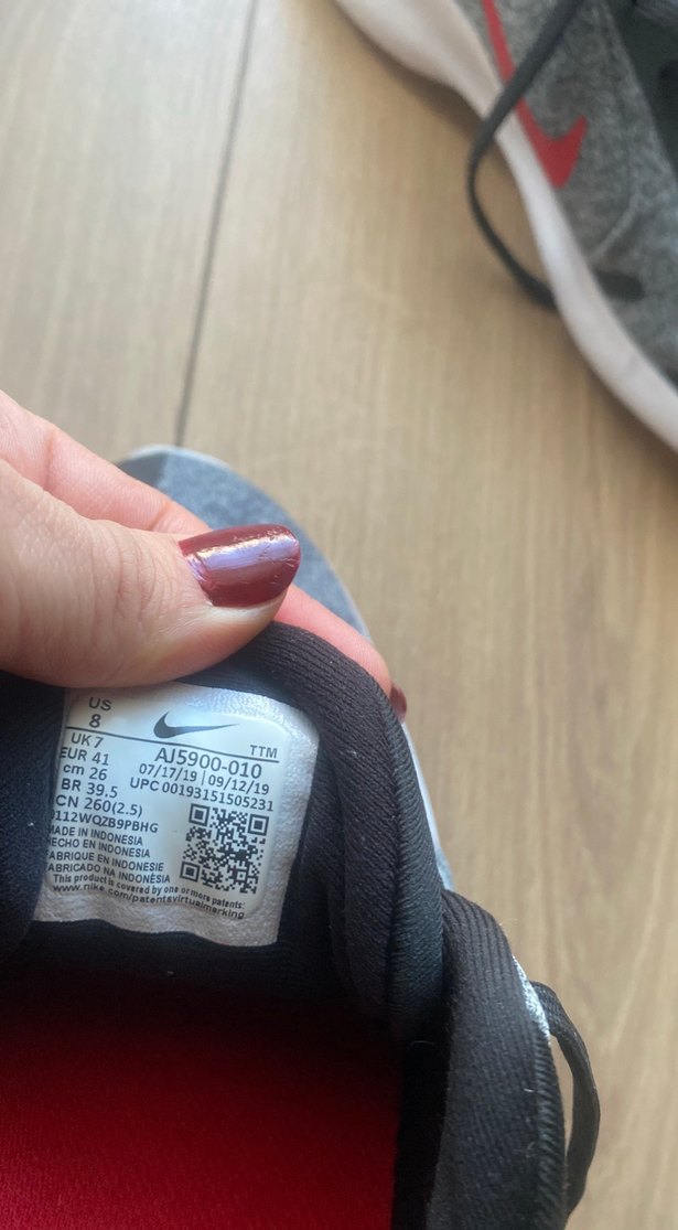 Nike Flex Gri Erkek Spor Ayakkabı Bağcıkları - Görsel 3