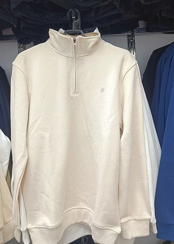 Gri Erkek Fermuarlı Sweatshirt - Görsel 2