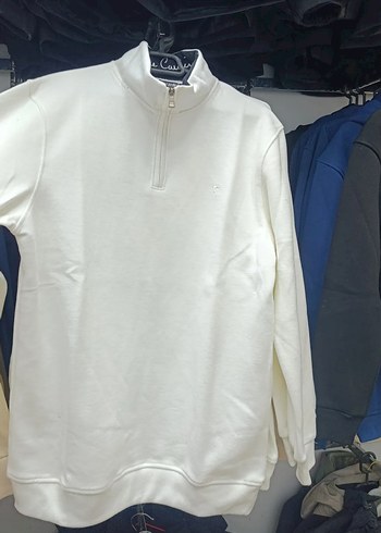 Gri Erkek Fermuarlı Sweatshirt - Görsel 3