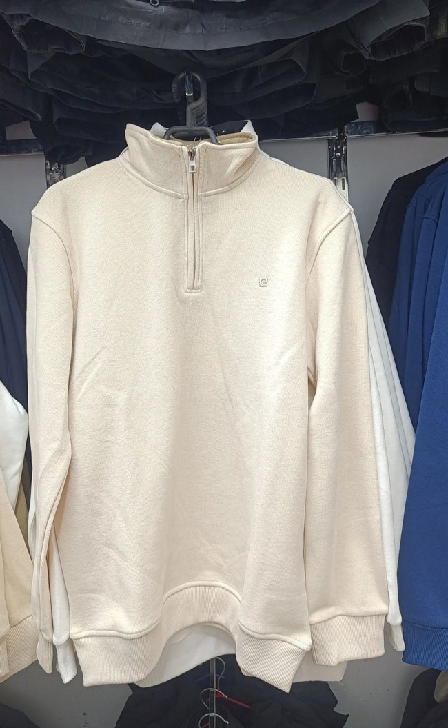 Gri Erkek Fermuarlı Sweatshirt - Görsel 2