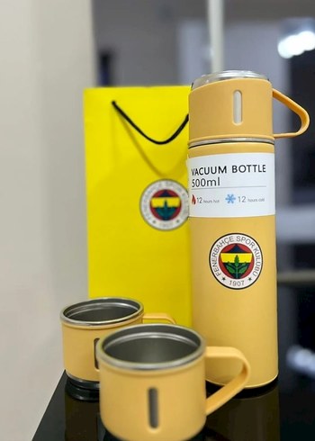 BJK Siyah Termos Seti 1903 Logolu - Görsel 2