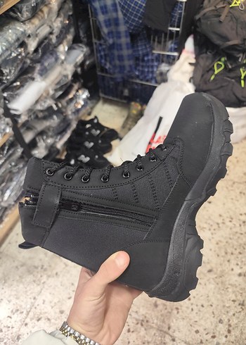 Siyah Kamuflaj Desenli Bağcıklı Erkek Bot - Görsel 2