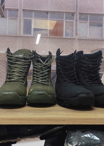 Siyah Kamuflaj Desenli Bağcıklı Erkek Bot - Görsel 4