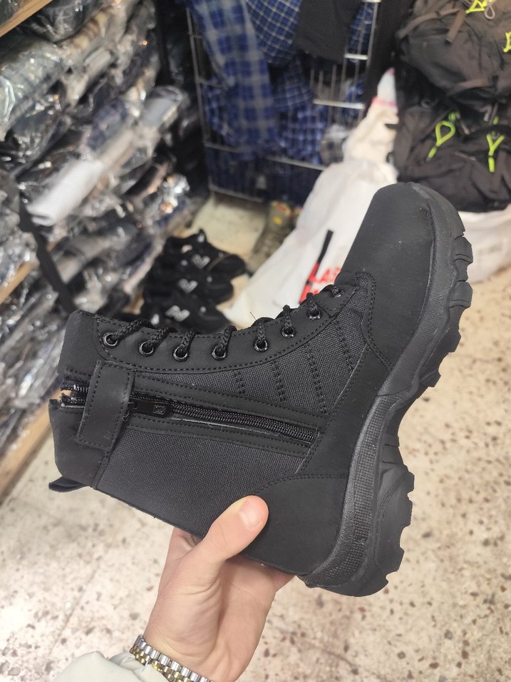 Siyah Kamuflaj Desenli Bağcıklı Erkek Bot - Görsel 2