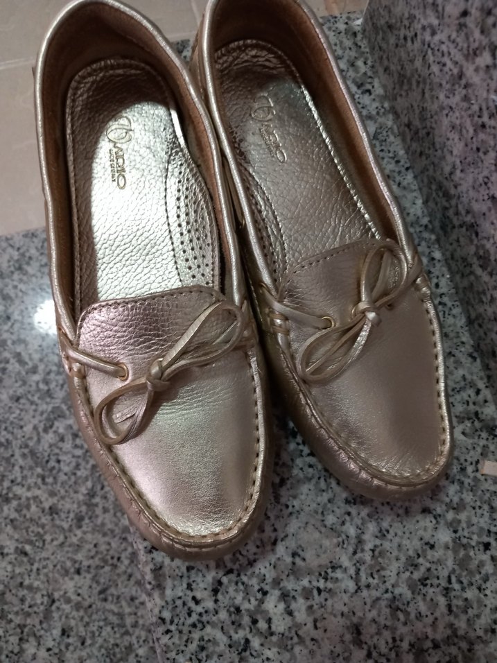 Bej Parlak Dolgu Topuklu Kadın Babet - Görsel 2