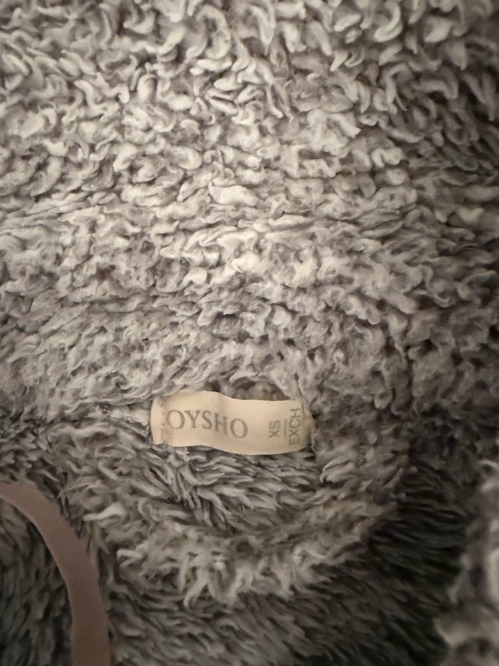 Kapüşonlu Gri Bornoz - Görsel 2