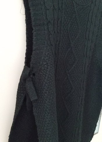 Siyah Örgü Boğazlı Süveter - Görsel 2