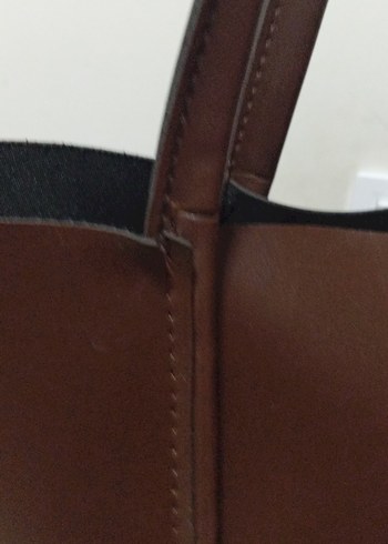 Kahverengi Deri Kadın Çanta - Görsel 2