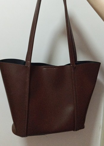 Kahverengi Deri Kadın Çanta - Görsel 3