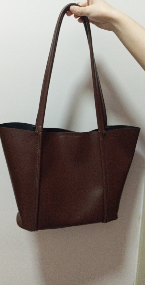 Kahverengi Deri Kadın Çanta - Görsel 3