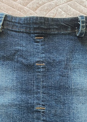 kısa kot etek - Görsel 5