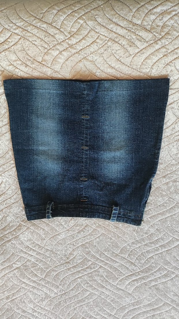 kısa kot etek - Görsel 2