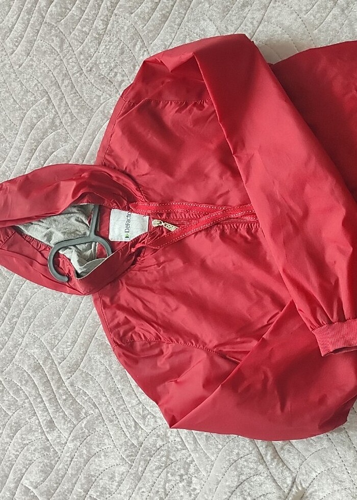 Yağmurluk kırmızı  - Görsel 3