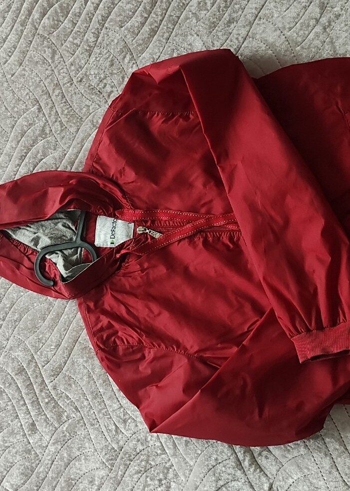 Yağmurluk kırmızı  - Görsel 4