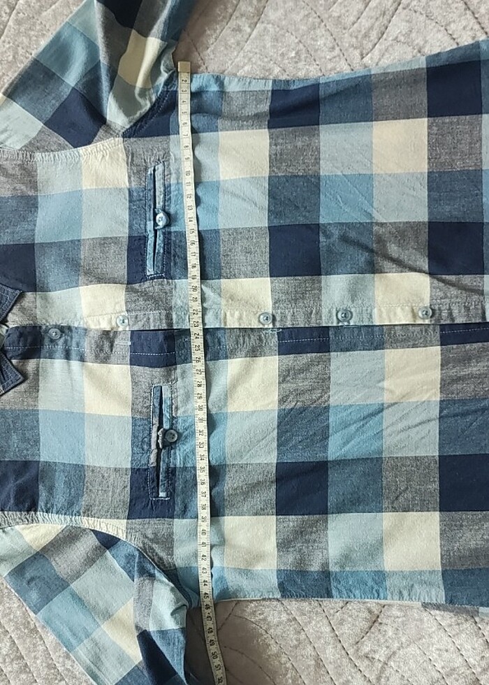 Kareli gömlek koton - Görsel 5