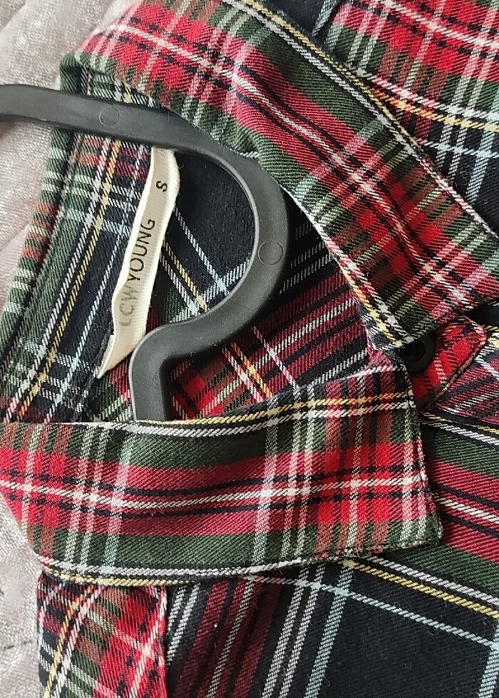 Kareli gömlek kırmızı  - Görsel 2