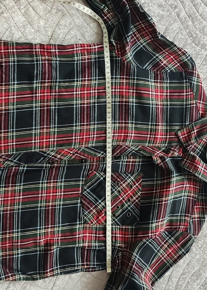 Kareli gömlek kırmızı  - Görsel 3