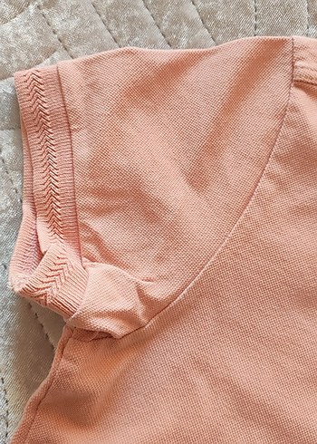 Pembe Polo Yaka Tişört - Görsel 2