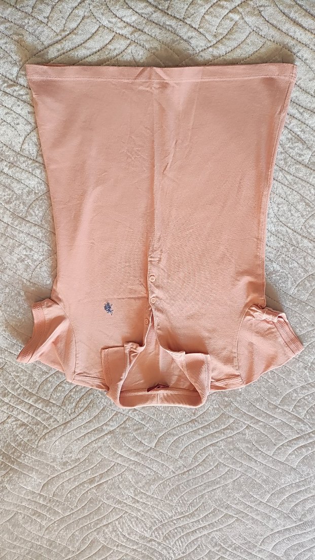 Pembe Polo Yaka Tişört - Görsel 5