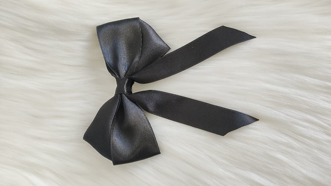 Saten Kurdeleli Üçlü Saç Tokası Seti - Görsel 2