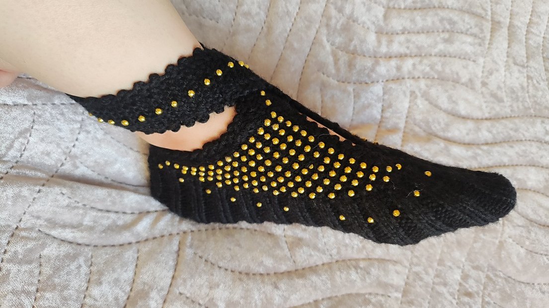 örgü patik - Görsel 3