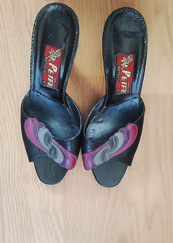 NostaljikTopuklu Kadın Terlik - Görsel 6