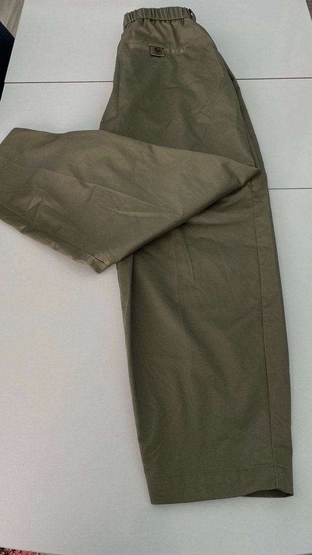 Haki ,chino ,Kumaş Pantolon - Görsel 3