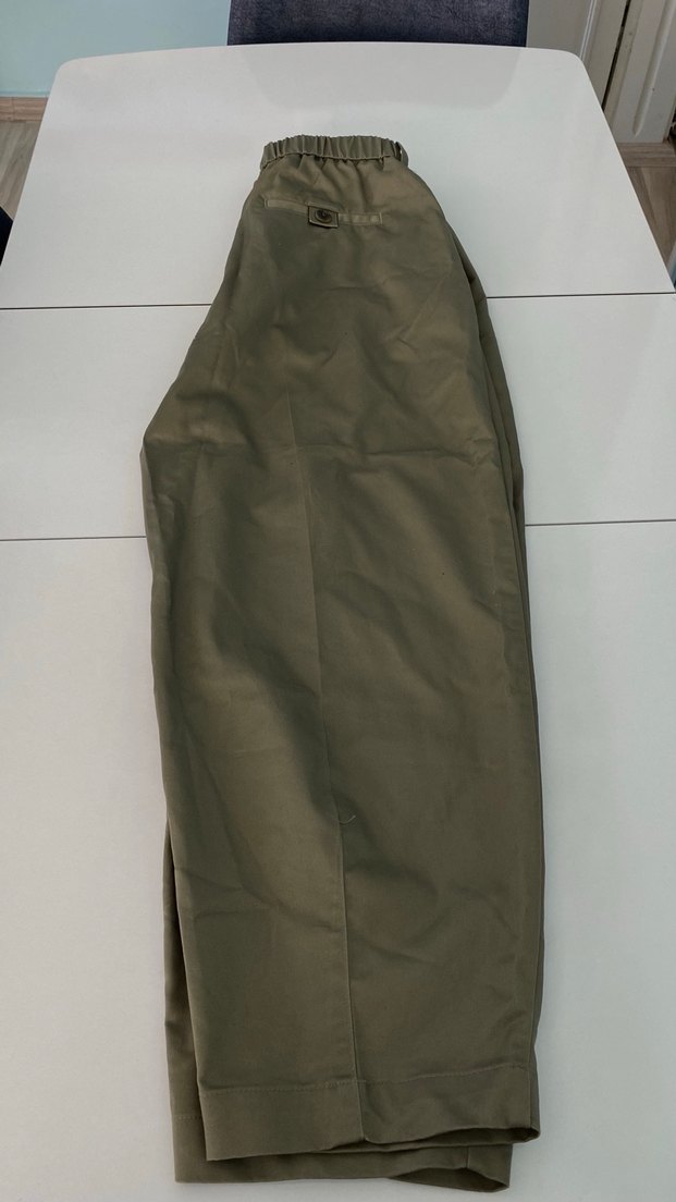 Haki ,chino ,Kumaş Pantolon - Görsel 2