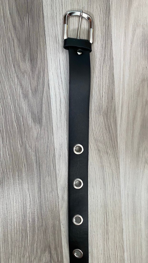 Siyah Deri Kemer - Görsel 3