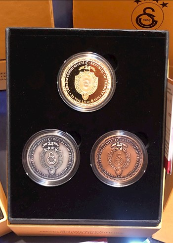 GALATASARAY 24. ŞANPİYONLUK Hatıra Para Seti DEVASA SET KUTULU - Görsel 3