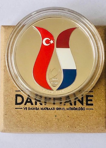 HOLLANDA DOSTLUK ANTLAŞMASI 100.Yılı GÜMÜŞ - Görsel 2