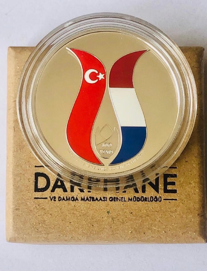 HOLLANDA DOSTLUK ANTLAŞMASI 100.Yılı GÜMÜŞ - Görsel 2
