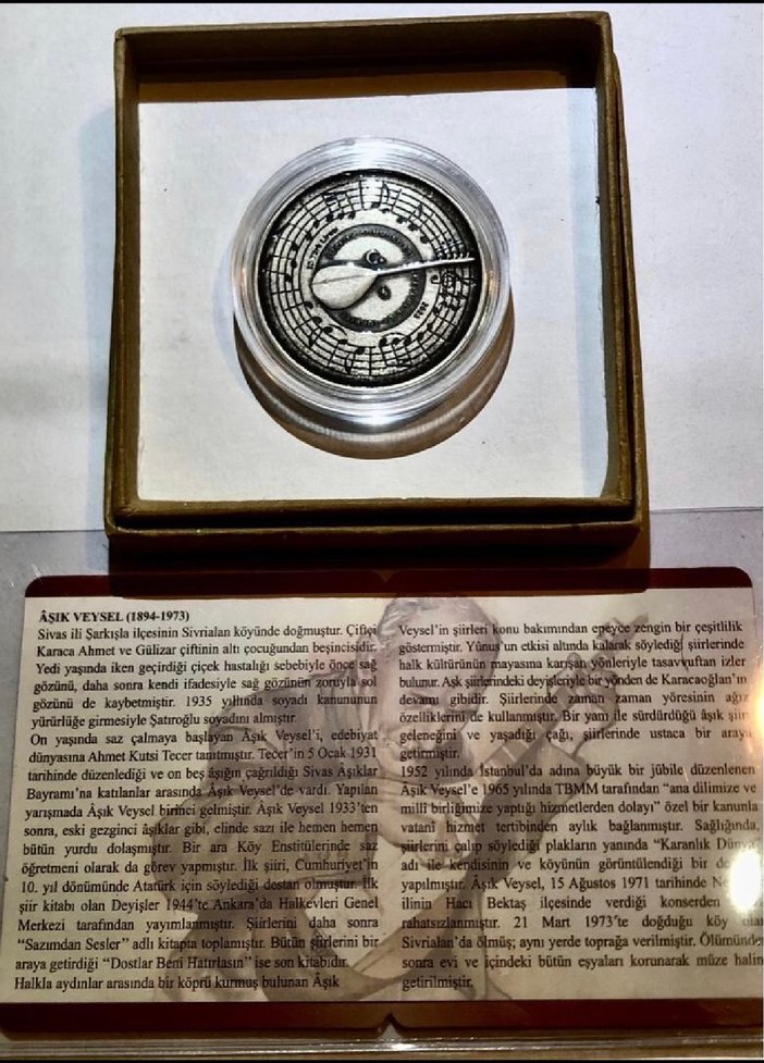 GÜMÜŞ AŞIK VEYSEL Darphane SERTİFİKALI - Görsel 2