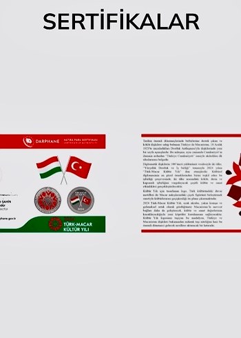 Türk-Macar Kültür Yılı Darphane Kutulu Sertifikalı - Görsel 4