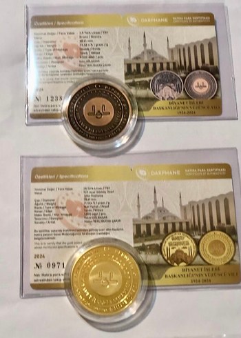 Altın Renkli Hatıra Parası Seti - Görsel 2