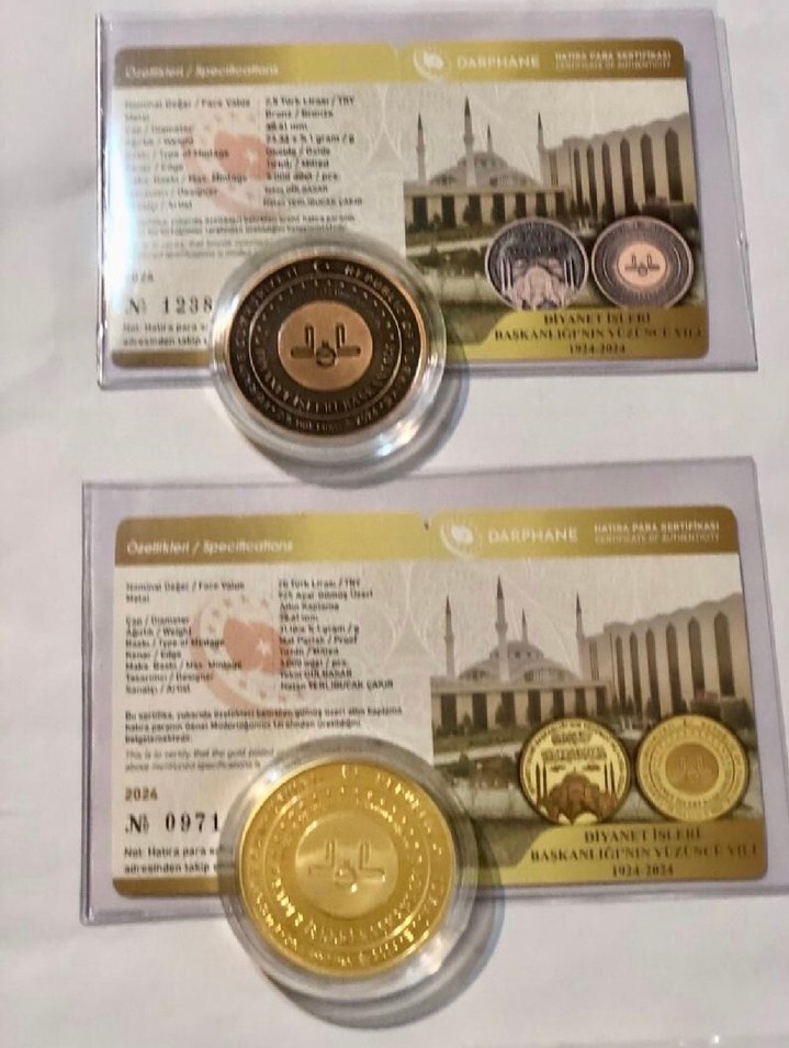 Altın Renkli Hatıra Parası Seti - Görsel 2