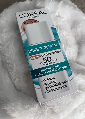 L'Oreal Bright Reveal SPF 50 Renkli Güneş Kremi