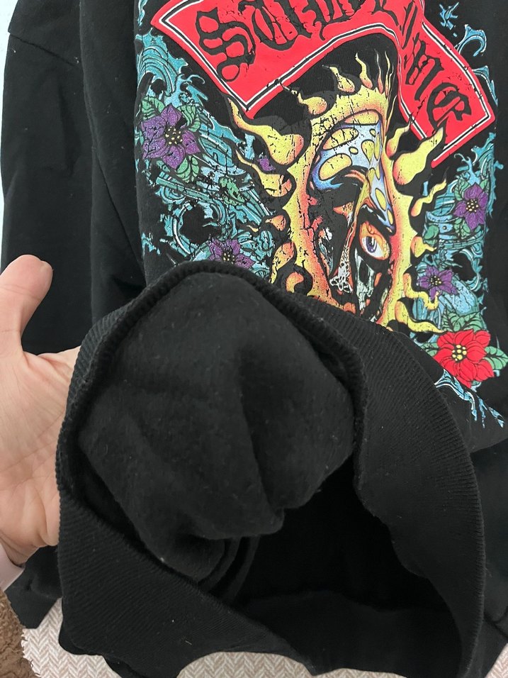 Sublime Baskılı Siyah Kadın Sweatshirt - Görsel 3